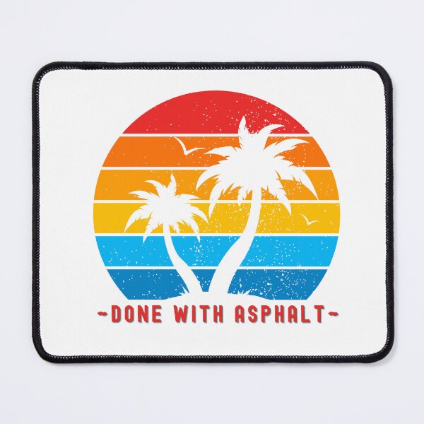 Item preview, Done With Asphalt - Vacay Time, Beach Vibes, Vintage Tropical Sunset designed and sold by Sun Sand & Sea Art.