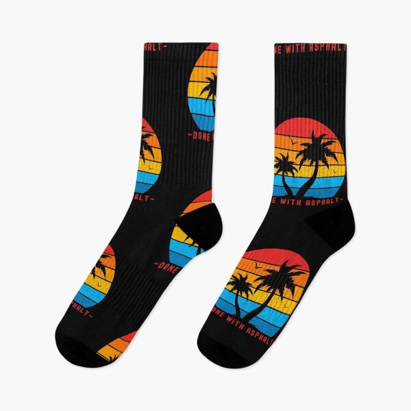 Item preview, Done With Asphalt - Vacay Time, Beach Vibes, Vintage Tropical Sunset designed and sold by Sun Sand & Sea Art.