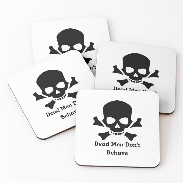 Item preview, Dead Men Dont Behave skull Crossbones T-shirt designed and sold by Nerdygirlteez.