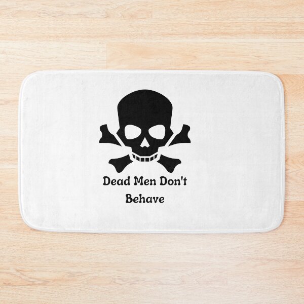 Item preview, Dead Men Dont Behave skull Crossbones T-shirt designed and sold by Nerdygirlteez.