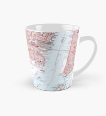 Vintage Karte von Jersey City NJ (1967) Tasse (konisch)
