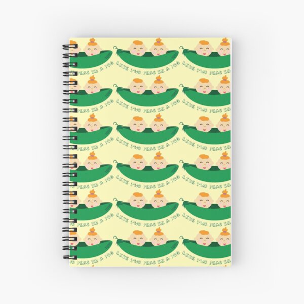 Peas in a Pod (boy/girl twins) Spiral Notebook