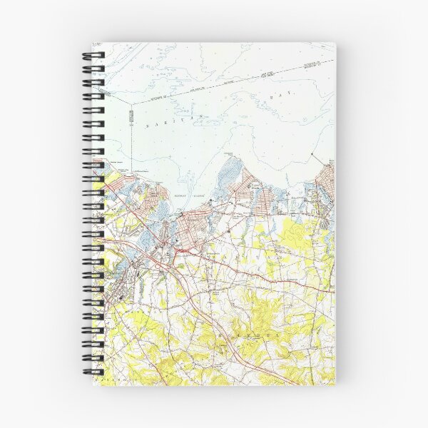 Item preview, Keyport, Union Beach & Keansburg NJ Map (1954)  designed and sold by BravuraMedia.