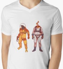Earthworm Jim & Psycrow Men's V-Neck T-Shirt