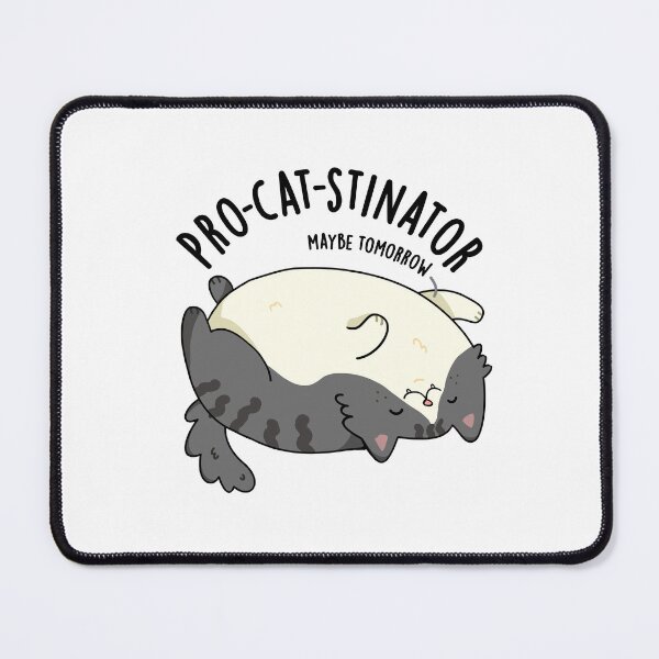 Item preview, Pro-cat-stinator Funny Fat Cat Puns designed and sold by punnybone.