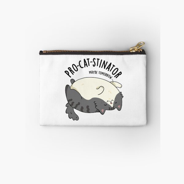 Item preview, Pro-cat-stinator Funny Fat Cat Puns  designed and sold by punnybone.