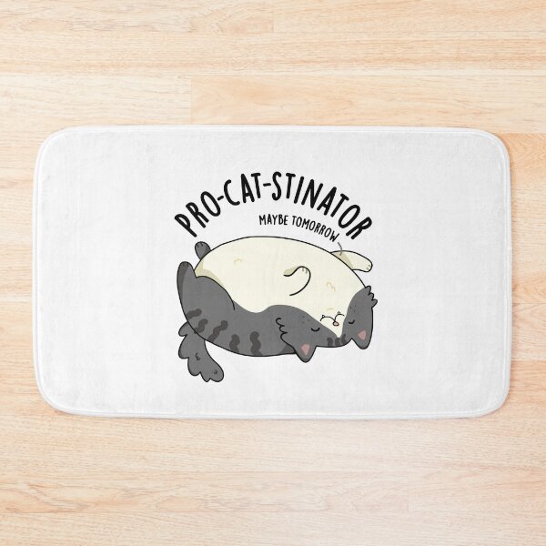 Item preview, Pro-cat-stinator Funny Fat Cat Puns  designed and sold by punnybone.