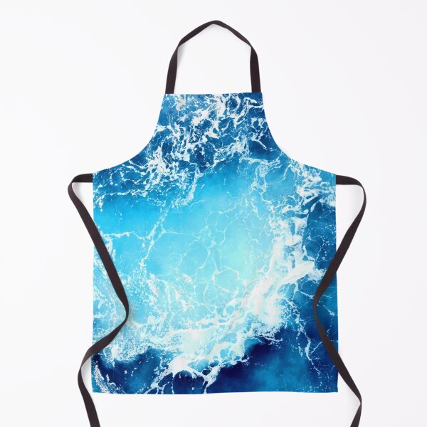Item preview, WATERSCAPES #4 - White Ocean Foam on Fluorescent Blue Water designed and sold by DEL-Productions.