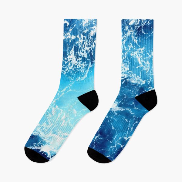 Item preview, WATERSCAPES #4 - White Ocean Foam on Fluorescent Blue Water designed and sold by DEL-Productions.