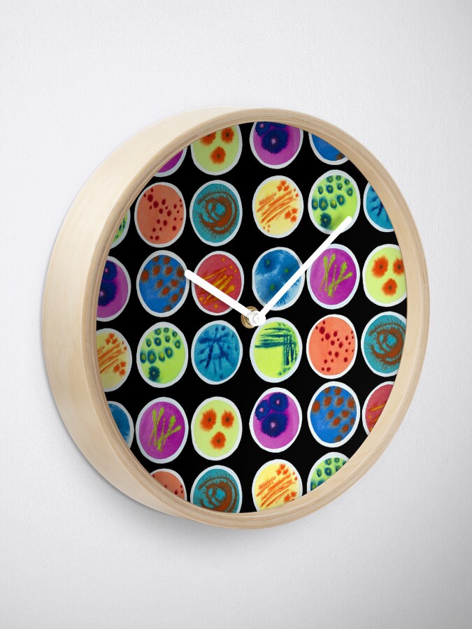Alternate view of Petri Dishes Clock