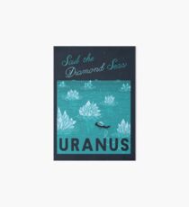 URANUS Space Tourism Travel Poster Art Board