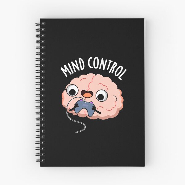 Item preview, Mind Control Funny Brain Puns (Dark BG) designed and sold by punnybone.