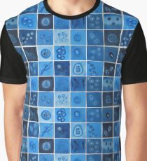 Blue Virus Graphic T-Shirt