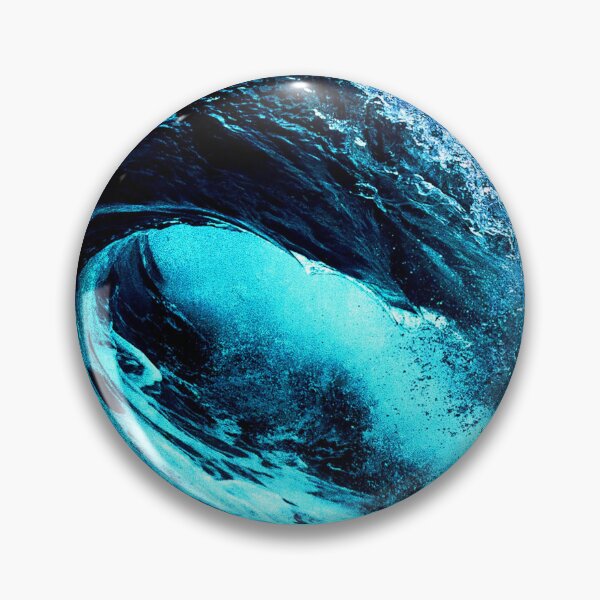Item preview, WATERSCAPES #5 - Fluorescent Blue Wave Barrel designed and sold by DEL-Productions.