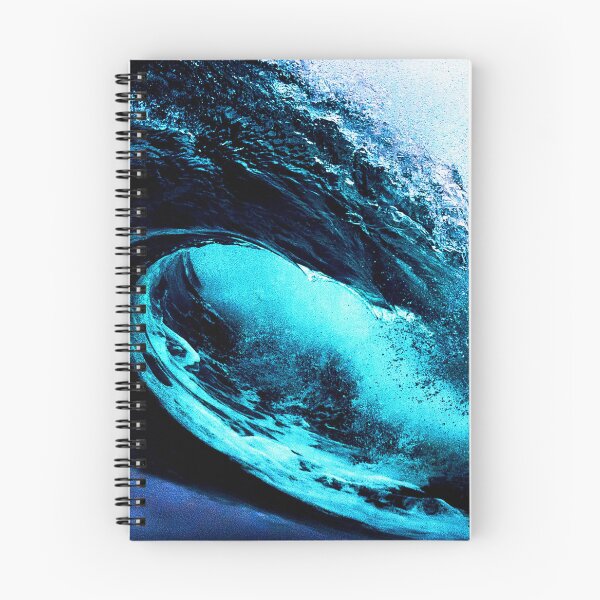 Item preview, WATERSCAPES #5 - Fluorescent Blue Wave Barrel designed and sold by DEL-Productions.