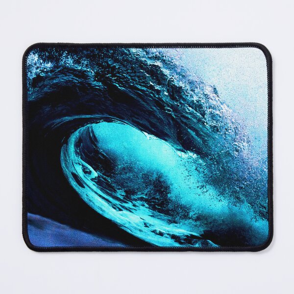 Item preview, WATERSCAPES #5 - Fluorescent Blue Wave Barrel designed and sold by DEL-Productions.