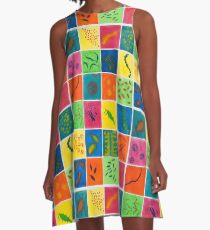 Big Bright Bacteria A-Line Dress