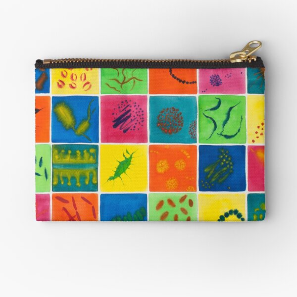 Big Bright Bacteria Zipper Pouch