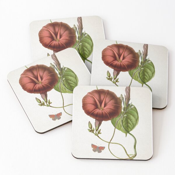 Item preview, Vintage Botanic Print, Vintage Red Flower, Vintage Floral Print  designed and sold by Dal Thibian.