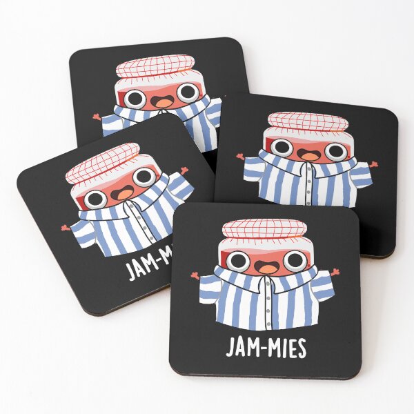 Item preview, Jammies Pyjama Funny Jam Puns (Dark BG) designed and sold by punnybone.