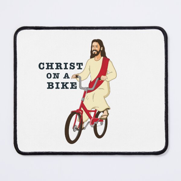 Item preview, Christ on a Bike - Funny Religious Lord Jesus Church Group Easter Gift designed and sold by TangoCharlieNZ.