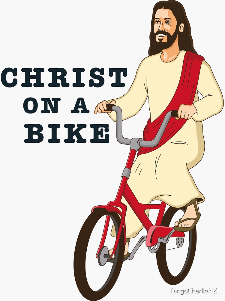 "Christ on a Bike Funny Religious Lord Jesus Church Group Gift