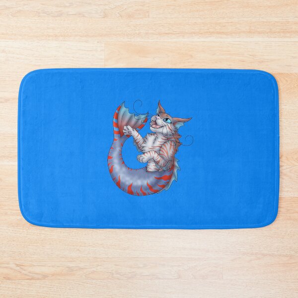 Item preview, Purrmaid: Red on Blue Tabby designed and sold by spyroid101.