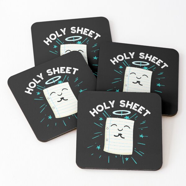 Item preview, Holy Sheet Funny Paper Puns (Dark BG) designed and sold by punnybone.