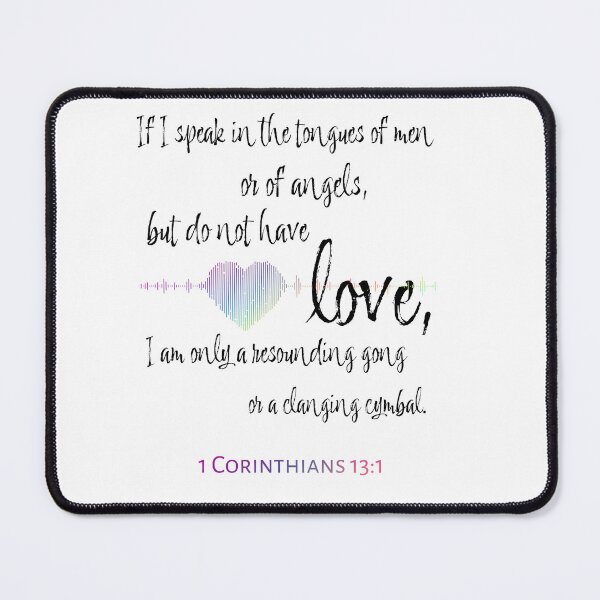 Item preview, 1 Corinthians 13:1 Bible Verse designed and sold by Candice Davis.
