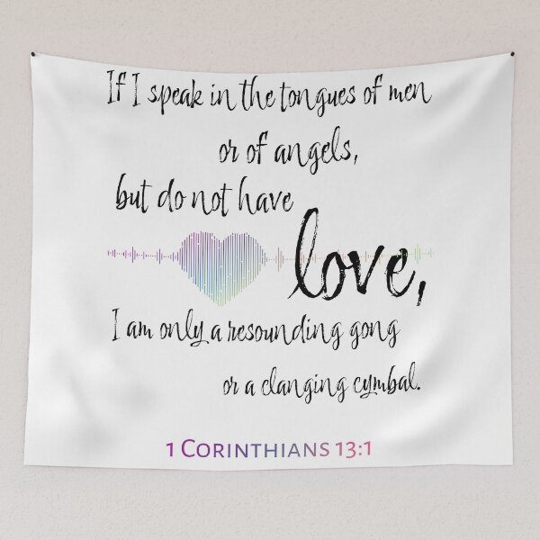 Item preview, 1 Corinthians 13:1 Bible Verse designed and sold by Candice Davis.