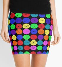 Black Neuron Dots Mini Skirt