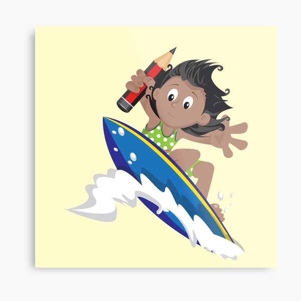 Surfer-girl Metal Print