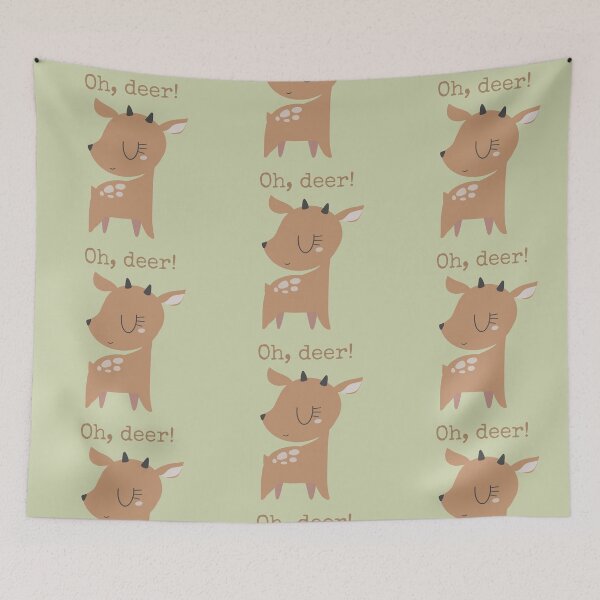 Item preview, Oh, deer! - Cute Funny Pun designed and sold by HappyDoodlen.