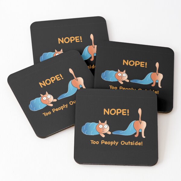 Item preview, Nope, too peoply outside! designed and sold by missmermaid1990.