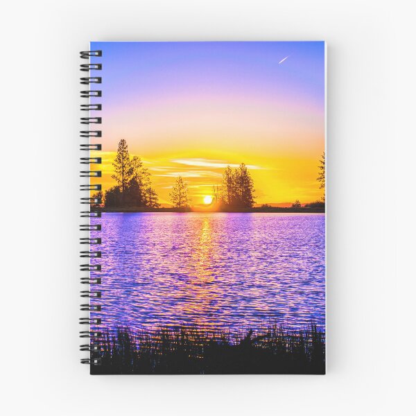 Item preview, WATERSCAPES #6 - Golden Sunset Reflected on Blue Lake designed and sold by DEL-Productions.