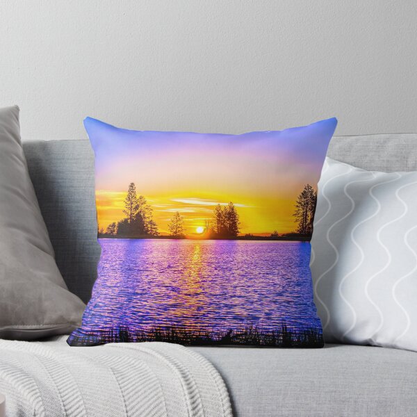 Item preview, WATERSCAPES #6 - Golden Sunset Reflected on Blue Lake designed and sold by DEL-Productions.