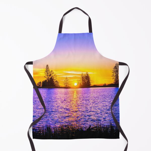 Item preview, WATERSCAPES #6 - Golden Sunset Reflected on Blue Lake designed and sold by DEL-Productions.