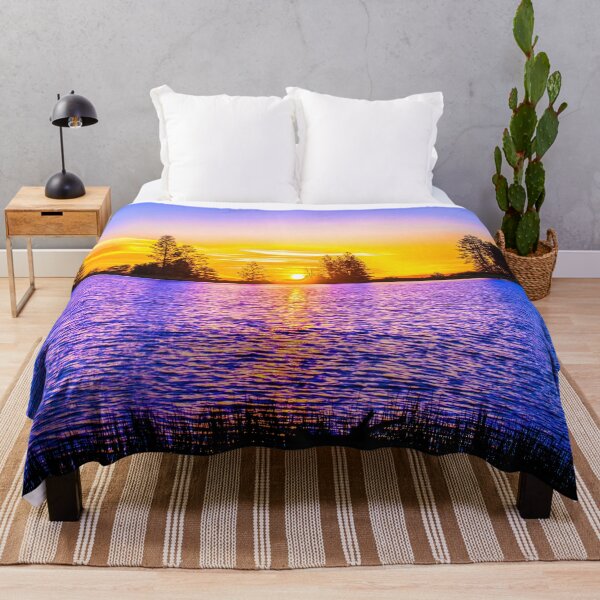 Item preview, WATERSCAPES #6 - Golden Sunset Reflected on Blue Lake designed and sold by DEL-Productions.