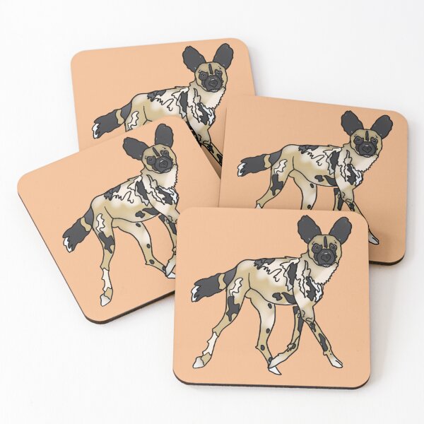 Item preview, African Painted Dog - Cartoon designed and sold by bellamousse design co.
