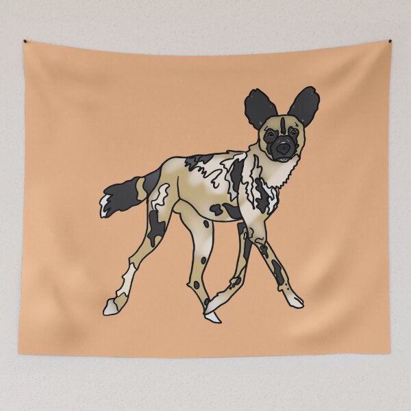 Item preview, African Painted Dog - Cartoon designed and sold by bellamousse design co.