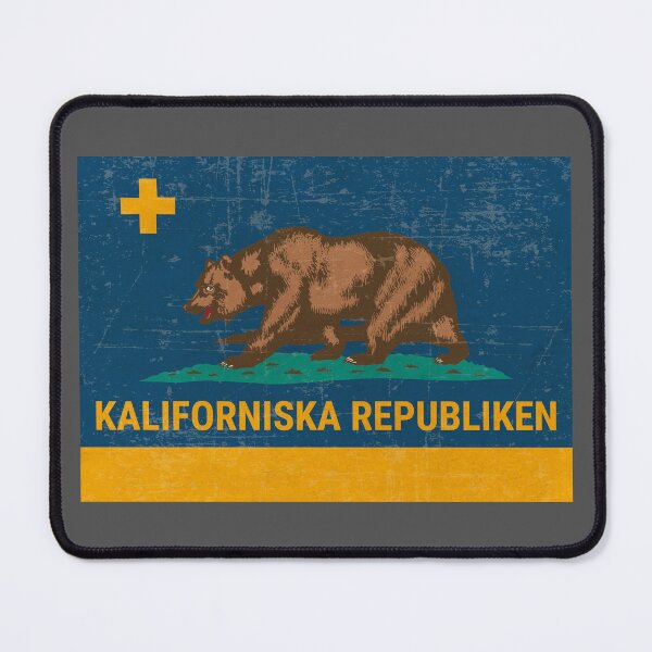 Item preview, Kaliforniska Republiken Vintage Swedish California State Flag designed and sold by swedishprints.