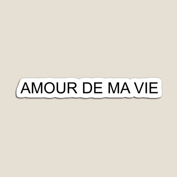 AMOUR DE MA VIE Magnet