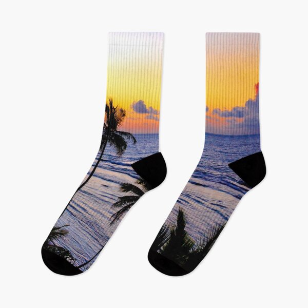 Item preview, WATERSCAPES #10 - Two Coconut Trees Silhouetted in Front of Grey Ocean designed and sold by DEL-Productions.