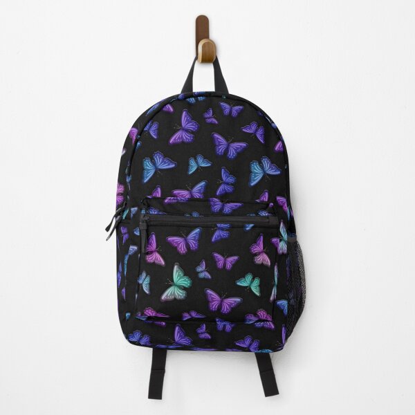 Item preview, Rainbow Butterflies - Black background designed and sold by JadeRyder.