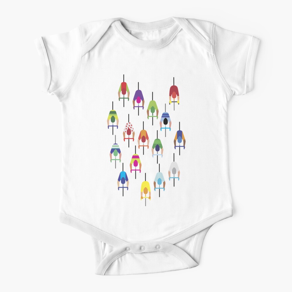 The Peloton – Cyclists Baby One-Piece