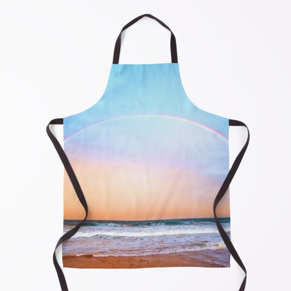 Item preview, WATERSCAPES #12 - Full Double Rainbow Over Blue Surf designed and sold by DEL-Productions.