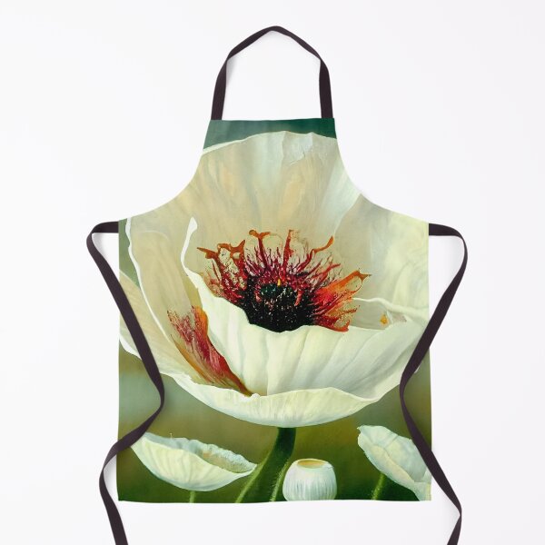 Item preview, Cream Poppies in a Smoky Field designed and sold by The Oracle of Surrealism Sublime Consciousness.