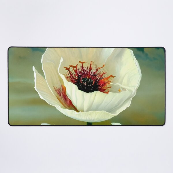 Item preview, Cream Poppies in a Smoky Field designed and sold by The Oracle of Surrealism Sublime Consciousness.