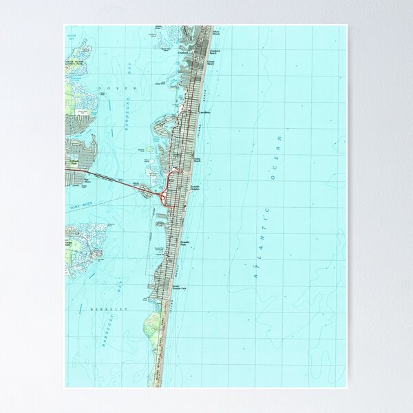 Item preview, Seaside Park & NJ Shore Map (1989)  designed and sold by BravuraMedia.