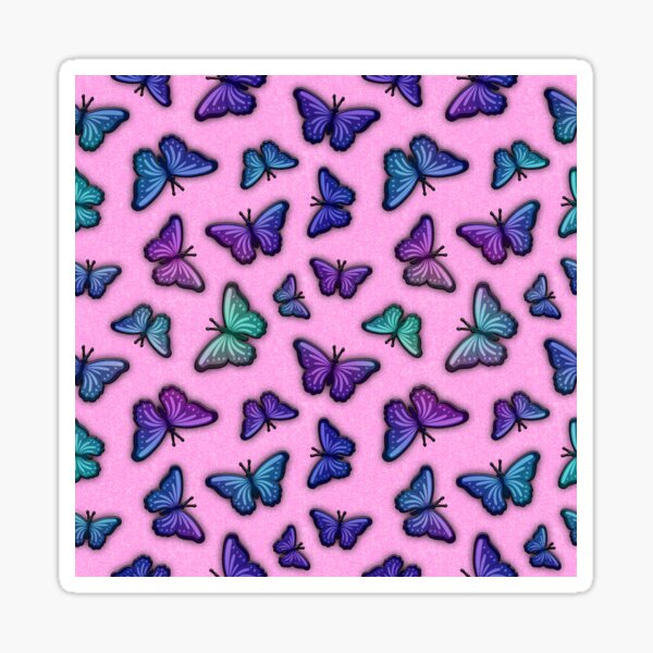 Purple Butterfly Sticker for Sale by piperbrantley  Butterfly art,  Butterfly art painting, Butterfly wallpaper